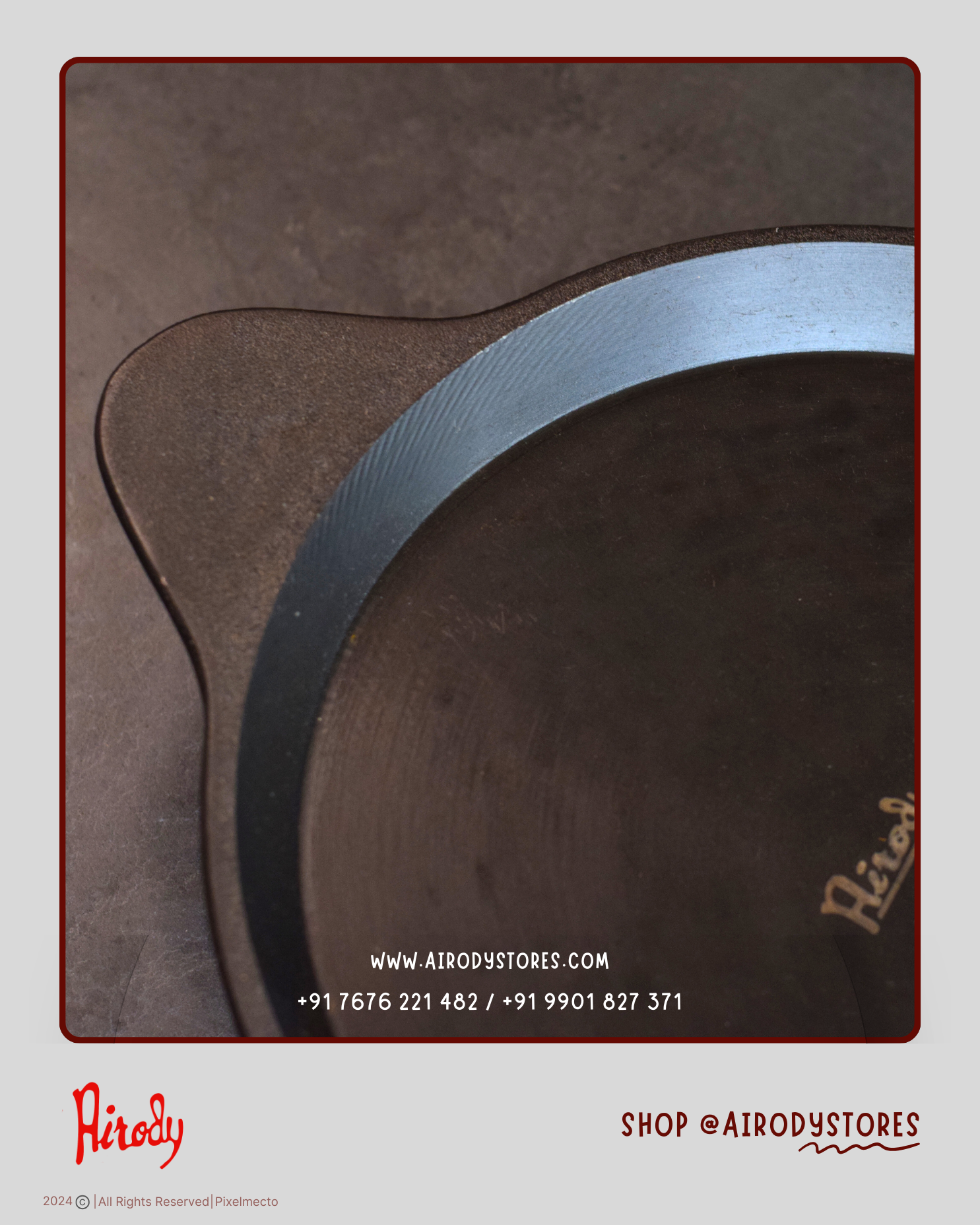 Edge Raised Tawa  Double Handle
