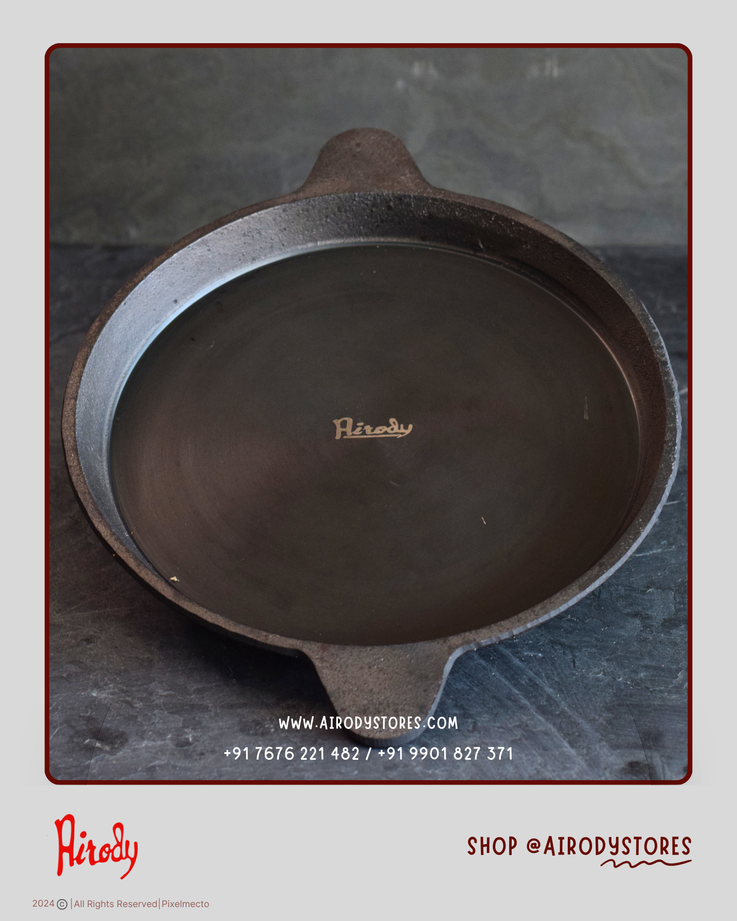 Edge Raised Tawa  Double Handle