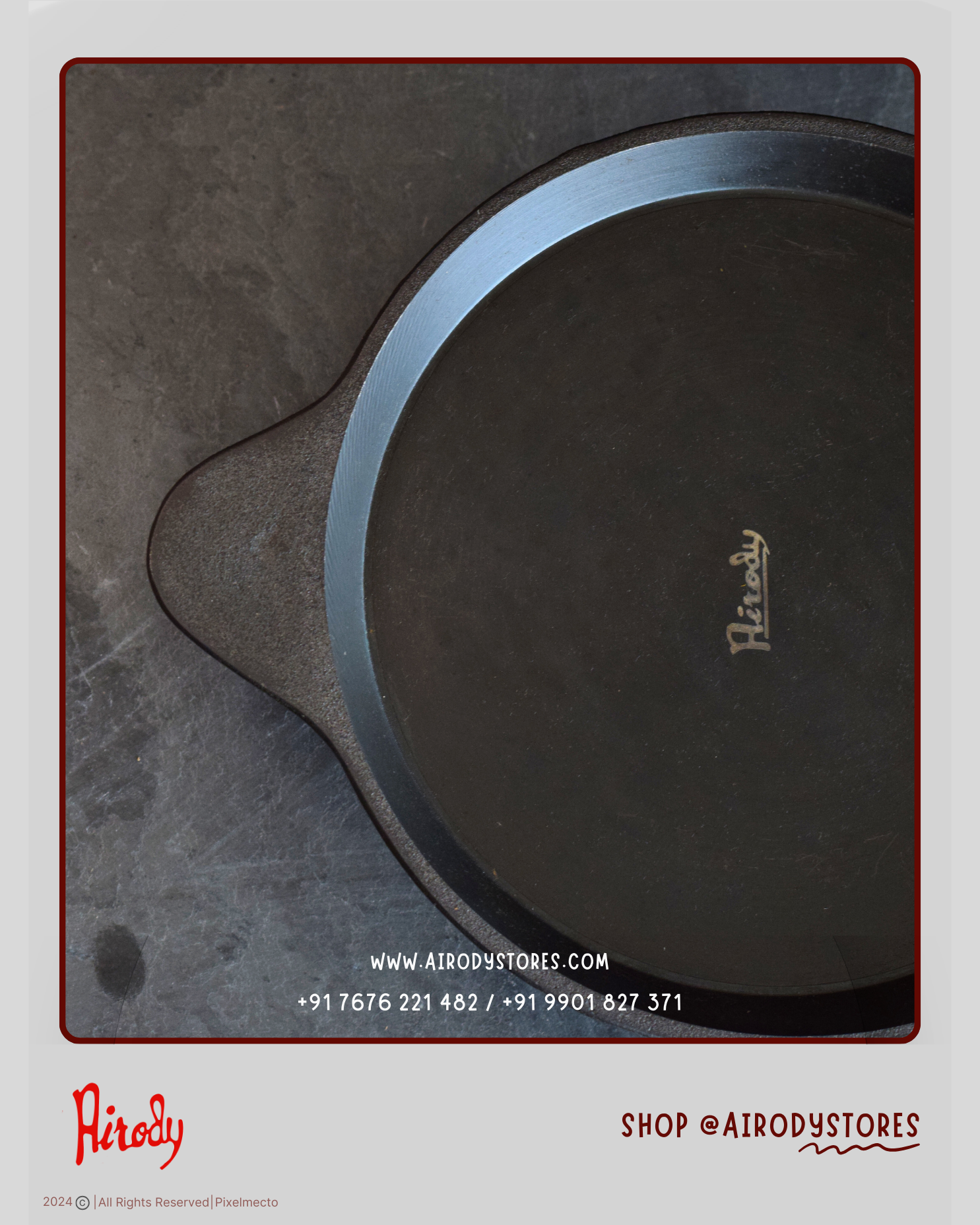 Edge Raised Tawa  Double Handle